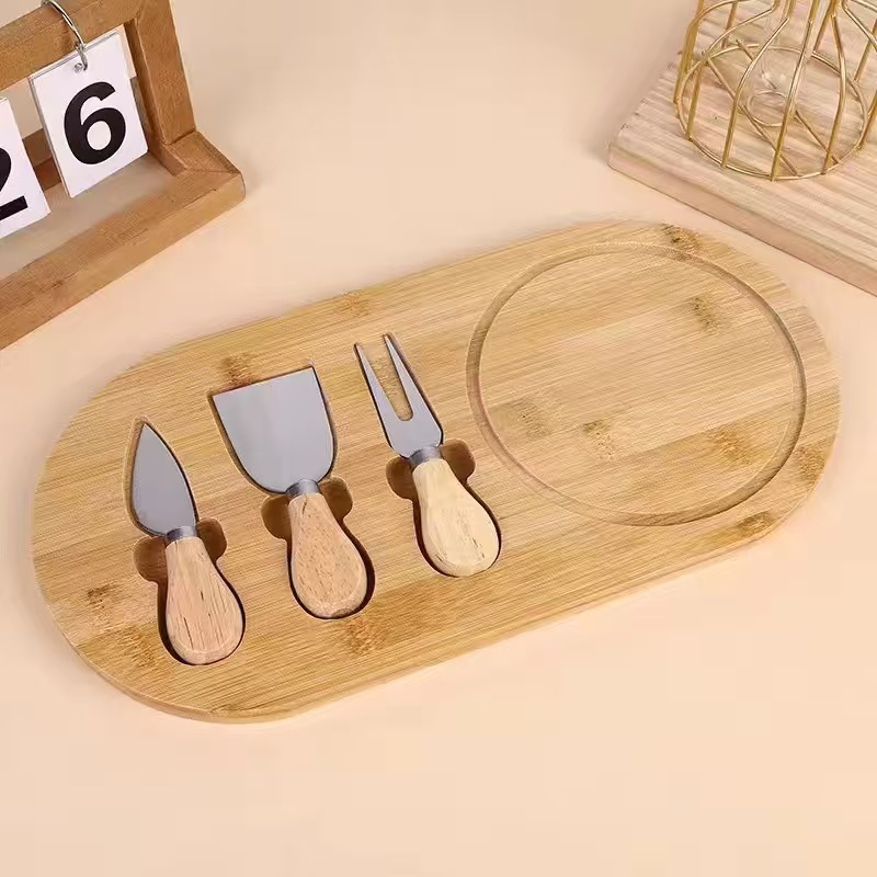 PaletaKit Petisqueira Tábua Para Queijo e Frios de Bambu