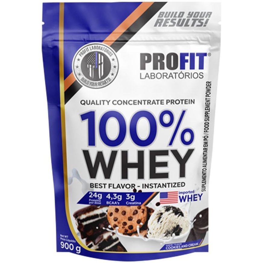 100% Whey Protein Concentrado - Pacote 840g - Profit Labs (Whey Protein Concentrado)