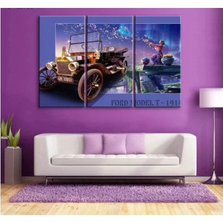 Quadro Decorativo Carro Antigo Ford Vintage Clássico Automóvel Retrô Raridade Estilo