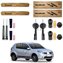 KIT 4 AMORTECEDOR SANDERO 2007 A 2014 MONROE + KIT