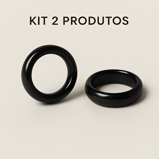 Kit 2 Anel De Coco Tucum unissex Preto Brilhoso Casal Dias dos Namorados Aliança em Oferta na Shopee