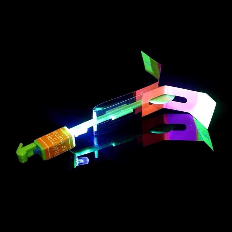 Avatar Voador De Led Com Estilingue Foguete Helicóptero Brinquedo de Criança Prenda Festa Junina