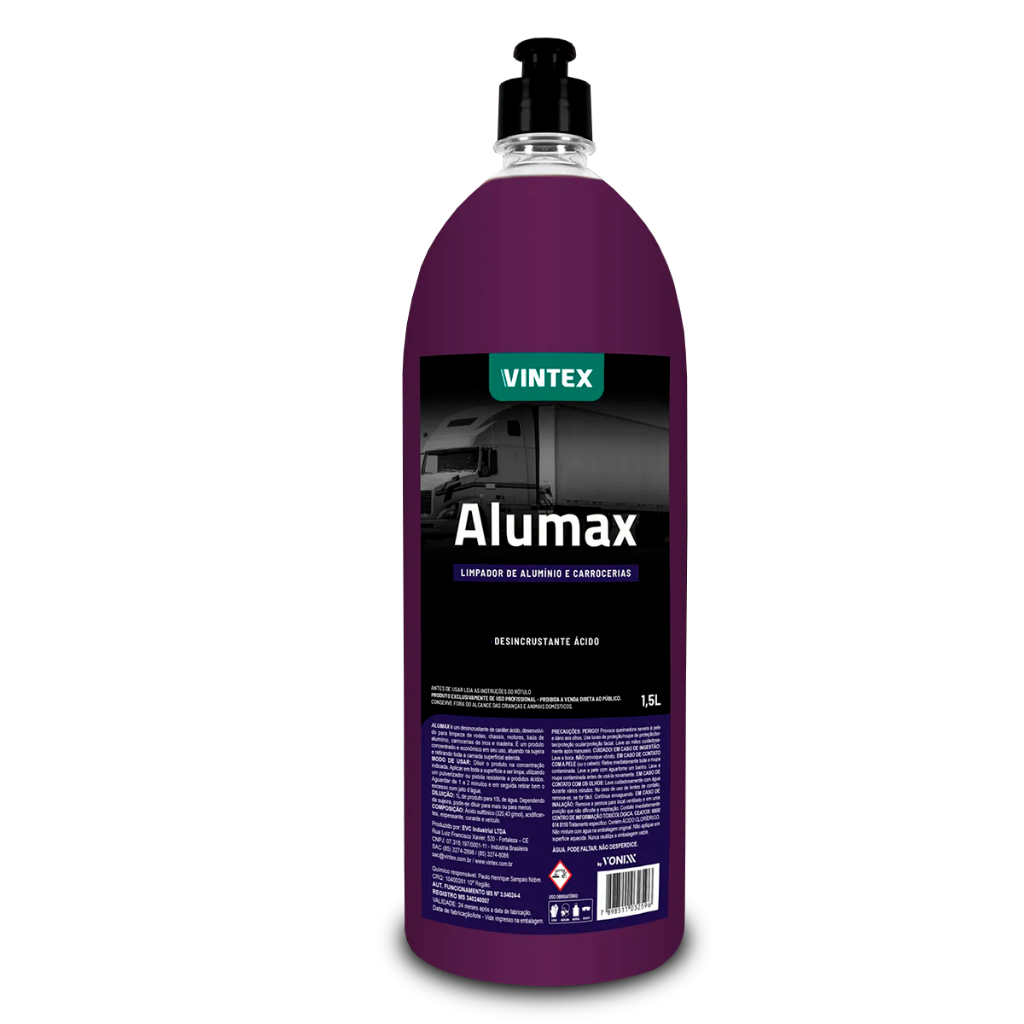 Alumax Vonixx Limpa Alumínio Rodas Baú Motor Chassi Vintex Alumax Vonixx Limpa Alumínio Rodas Baú Motor Chassi Vintex
