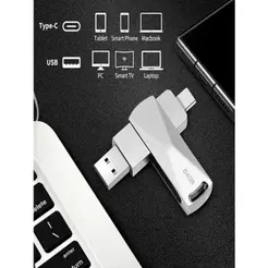 Pen Drive 2 Em 1 Dual Drive Usb-a E Usb-c