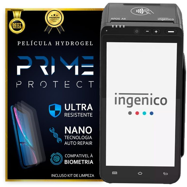 Película Hidrogel Fosca Para Maquina Ingenico Todos Modelos