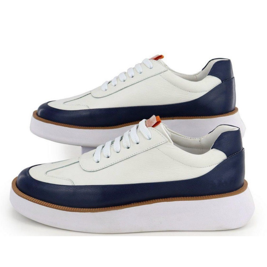 Tênis Masculino Elegante Estiloso Moderno Casual Confortável Couro Legítimo em Oferta na Shopee