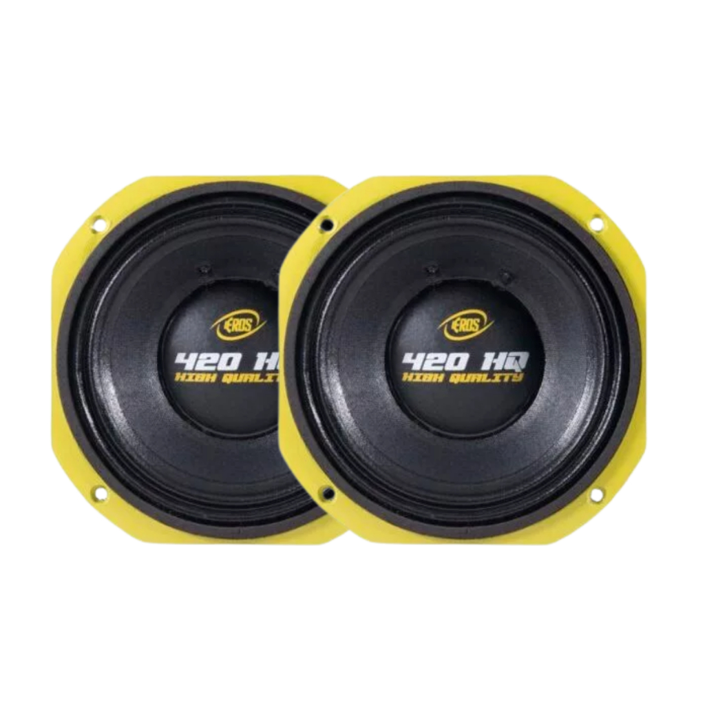Kit com 2 Alto Falante Médio 8 Pol Eros E420 HQ 420W Rms 8 Ohms