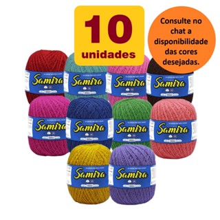 KIT c/ 10 Linha Fio Samira São João 1000 metros CORES SORTIDAS em Oferta na Shopee