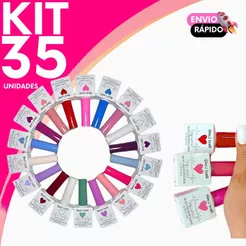 Esmalte em Gel Real Love Linha Light KIT - Secagem Rápida