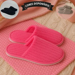 Pantufa Feminina Forrada Em Lã Chinelo Quentinho e Macio Conforto Garantido em Oferta na Shopee