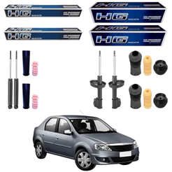 KIT 4 AMORTECEDOR LOGAN 2007 A 2013 NAKATA + KIT