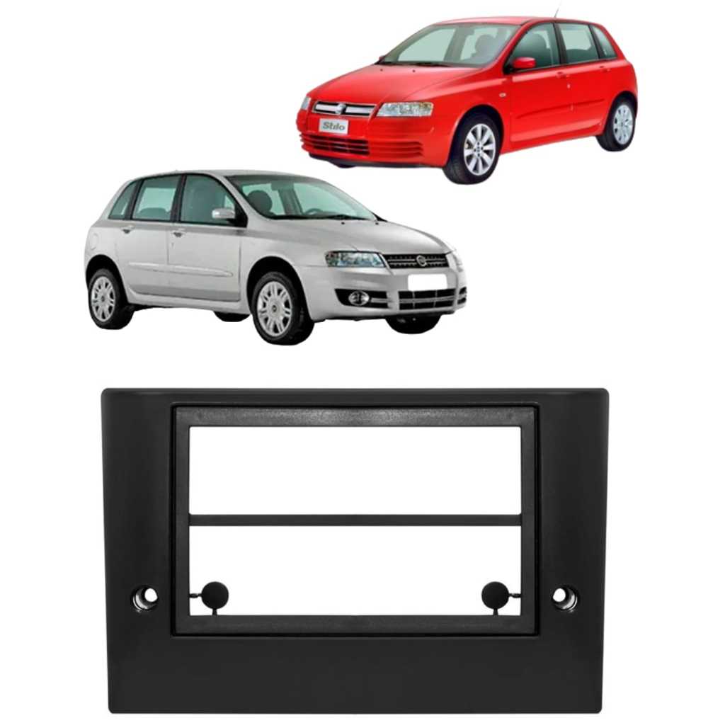 Moldura Painel Dvd 2din Central Multimídia Fiat Stilo