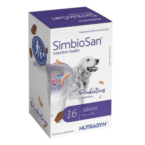 Suplemento Simbiosan Probiótico Cães C/16 Tabletes