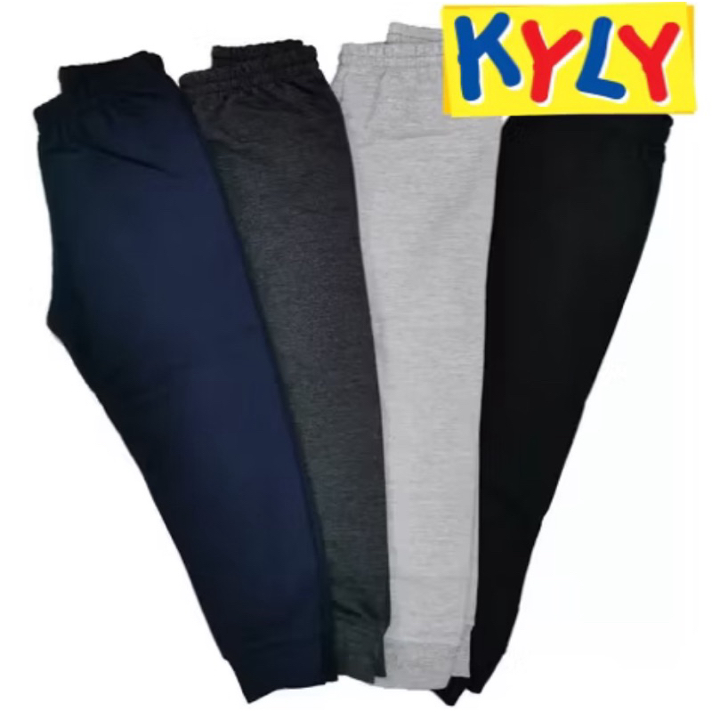 Kit C/2 Calça Kyly Moletom Flanelada Infantil Com Punho