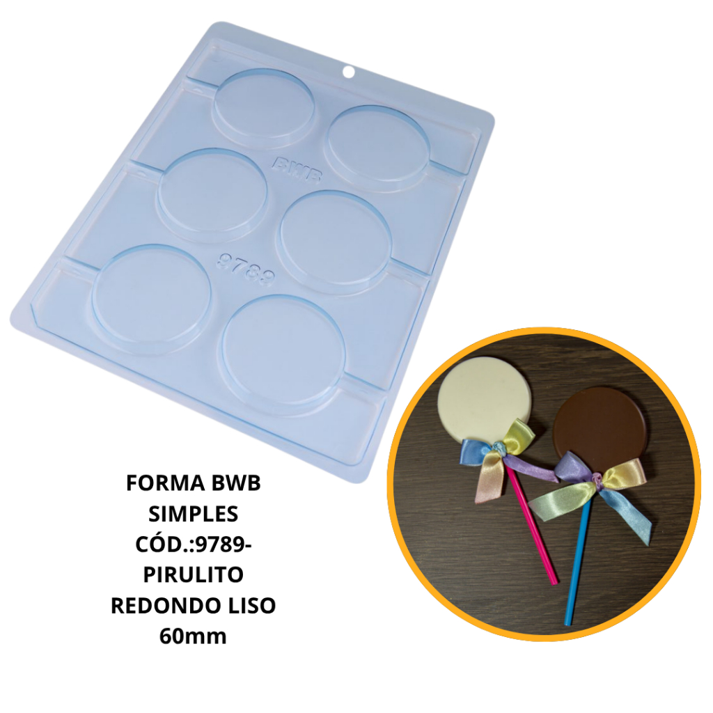 Forma de Pirulito de Chocolate - Comprar com Melhor Preço em Lanches