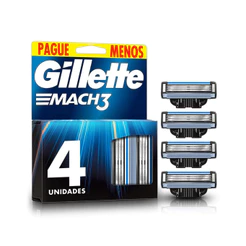 Carga Para Barbear Gillette Mach3 4 Unidades