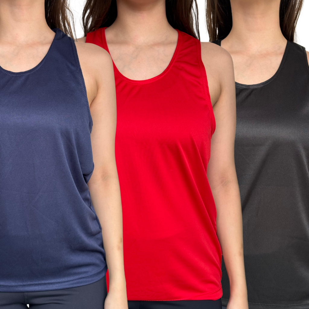 Kit 3 Regatas Femininas Nadador Musculação Academia Revenda em Oferta na Shopee