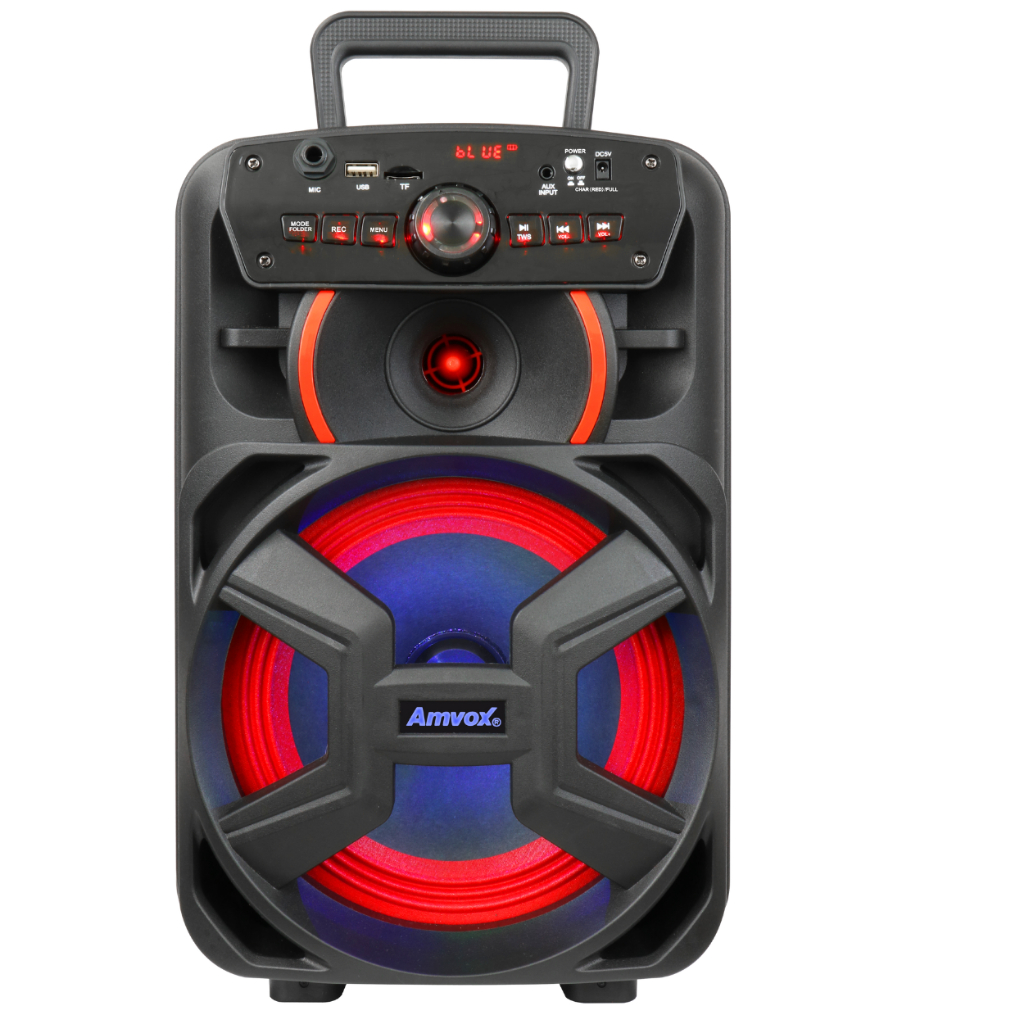 Caixa De Som Amplificada Amvox ACA 221 GIGANTE II 1 alto falante 8" 200W Bluetooth TWS Led Bivolt em Oferta na Shopee