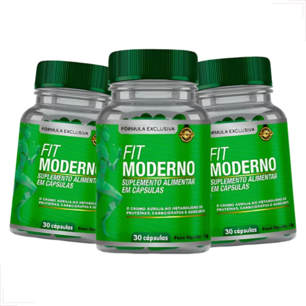 3x Fit Modern 30 Capsulas Cada Pote - Envio Imediato - Original