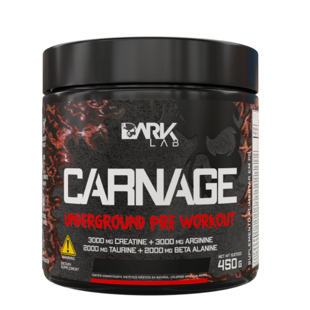 Pré-Treino Carnage Underground Pre Workout 450g Dark Lab - Health