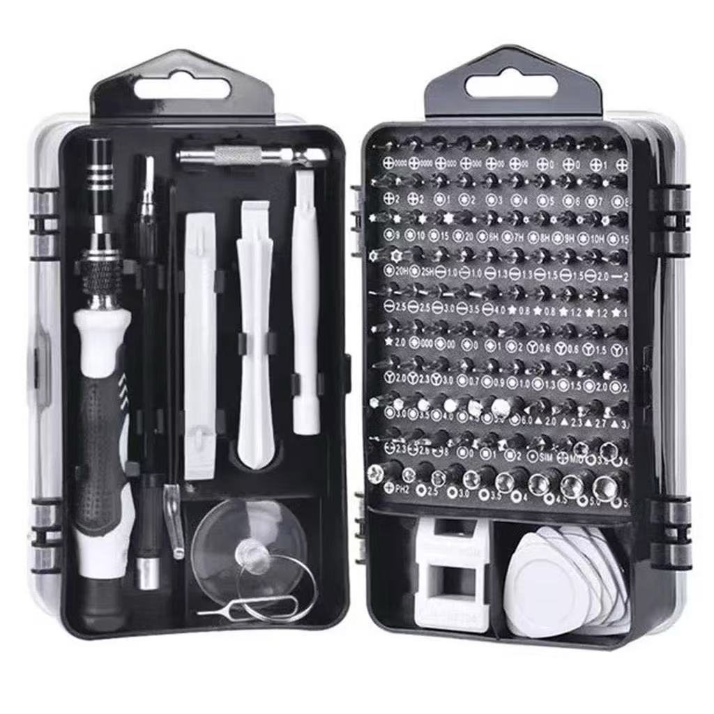Kit Jogo de Ferramentas Com 115 Chaves Peças Para Manutenção Reparacao celular tablet mult...
