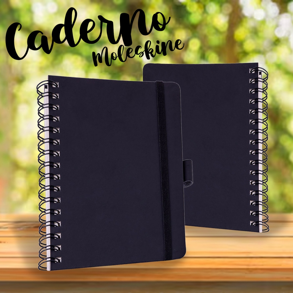 Caderneta Wire-o Sketchbook com ou sem pauta moleskine agenda caderno anotações em Oferta na Shopee