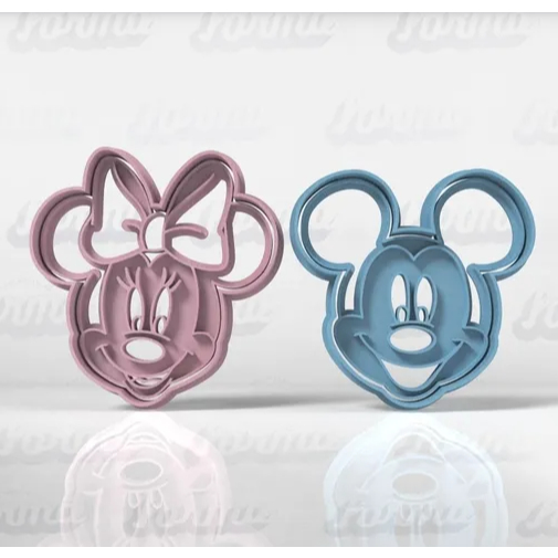 [O MAIS BARATO+ENVIO RÁPIDO!] Cortador de Biscoito / De Biscuit - Mickey e Minnie - 3D em Oferta na Shopee