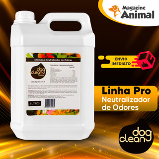 Shampoo Profissional Premium para Cachorro Neutralizador de Odores 5 Litros Anti Odor Shampoo Pet Banho e Tosa Dog Clean