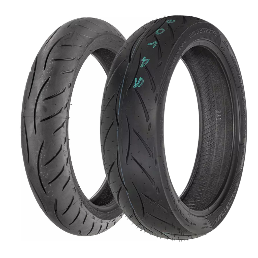 Par Pneu Moto 110/70-17 + 150/60-17 Metzeler Sportec M5 TL