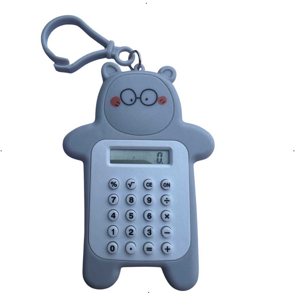 HYQ1672 Calculadora Eletrônica Led Portátil Pequena De Bolso Chaveiro