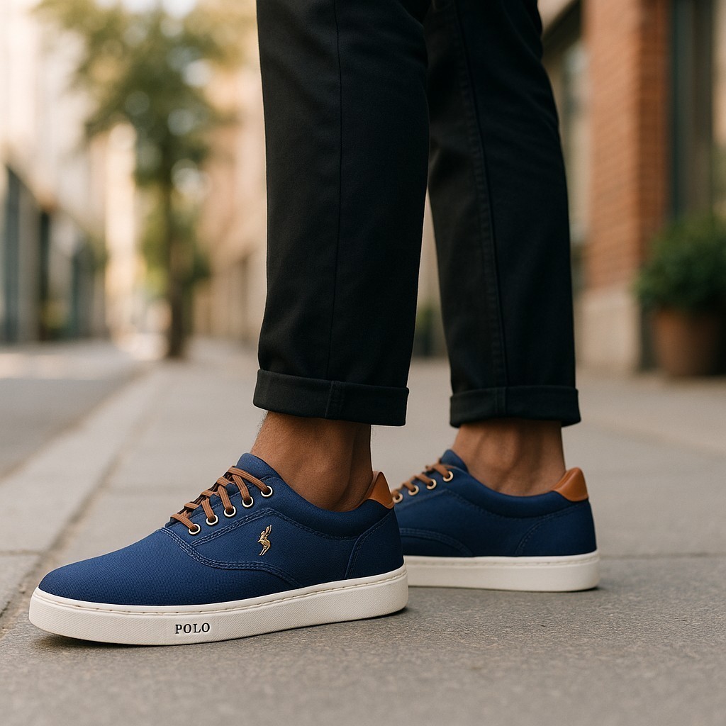 Kit 3 Pares de Tenis Casual Sapatenis Polo Blu Cano Alto e Cano Baixo do 37 ao 46