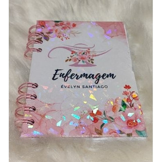 Caderno de Bolso Enfermagem A6 – Anotações de Plantão, Sinais Vitais e Medicamentos (NOME PERSONALIZADO)