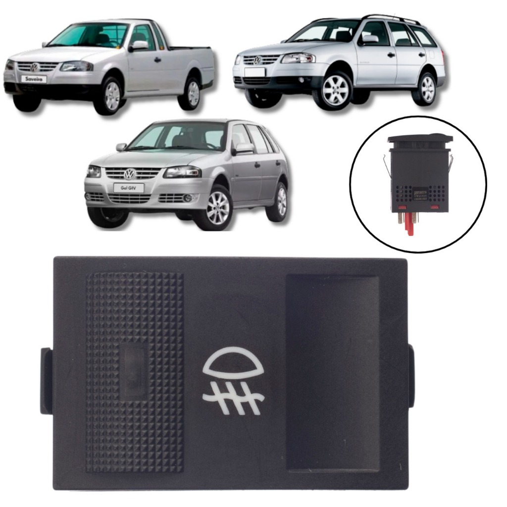 BOTÃO INTERRUPTOR DO FAROL VW GOL G3/G4 PARATI SAVEIRO 2000/2014 em Oferta na Shopee