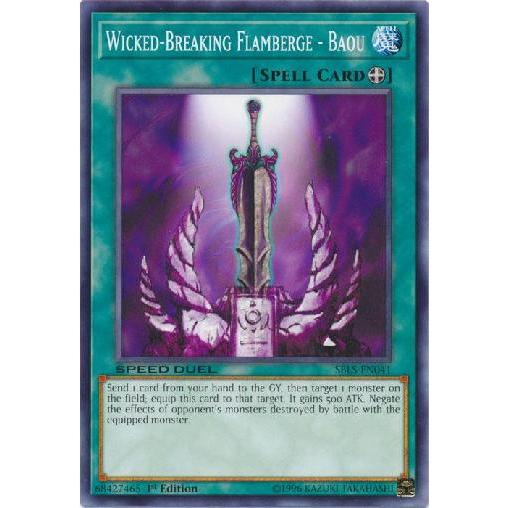 YUGIOH CARDS Un - FLAMBERGE PERVERSO - BAOU 1ª EDIÇÃO SBLS - PT041 SPEED DUEL