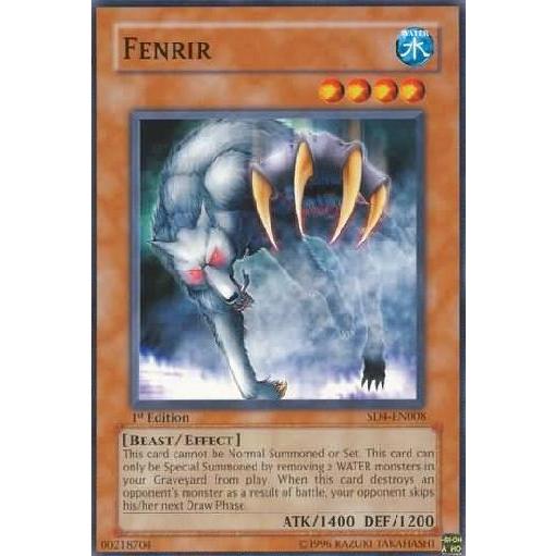 YUGIOH CARDS Un - FENRIR 1ª EDIÇÃO SD4 - EN008