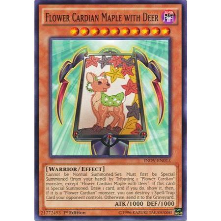 YUGIOH CARDS Un - FLOR GARDIAN BORDO COM CERVO 1ª EDIÇÃO INOV- PT013