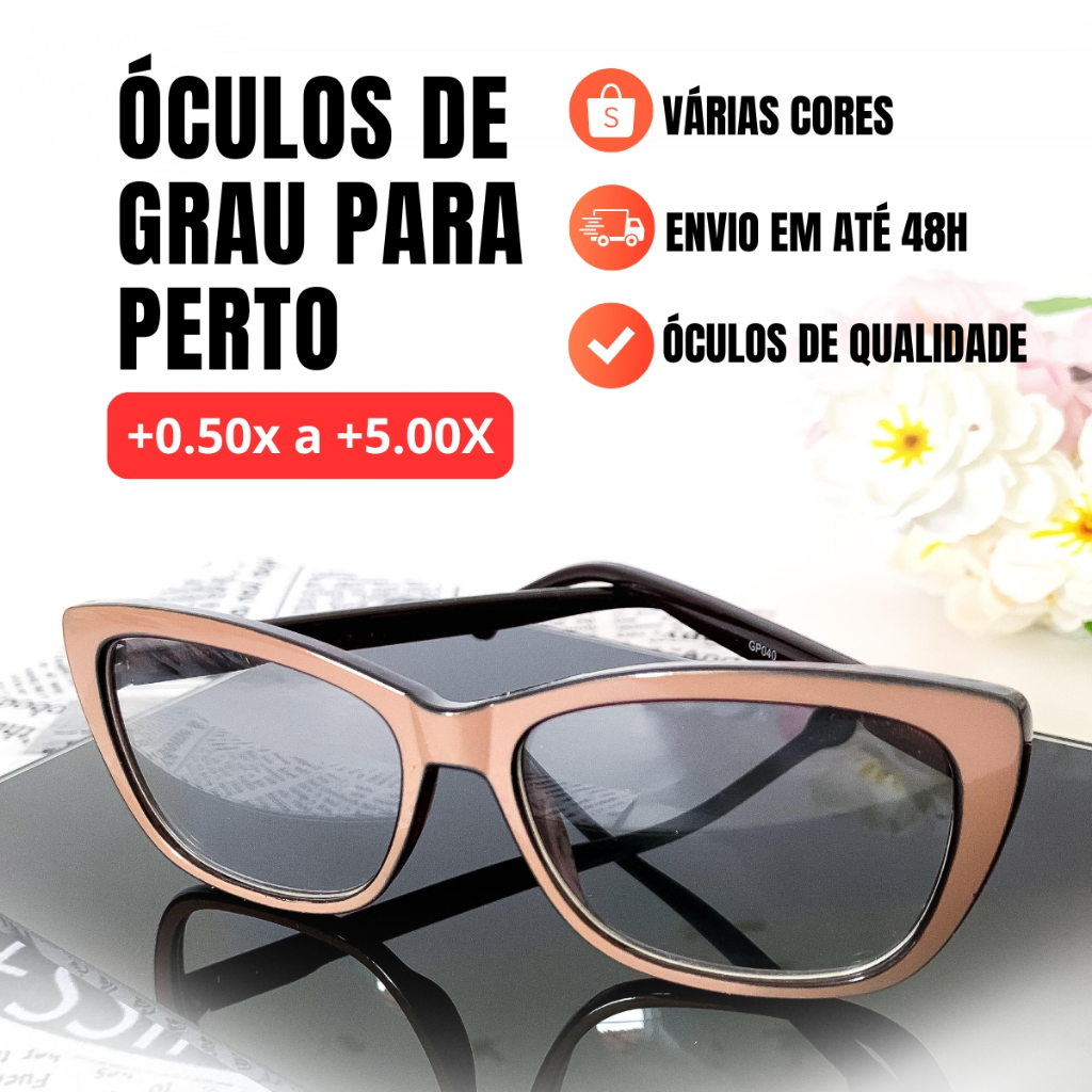 Armação de Óculos de Grau Feminino Marrom: Onde Comprar | BuscaProdutos