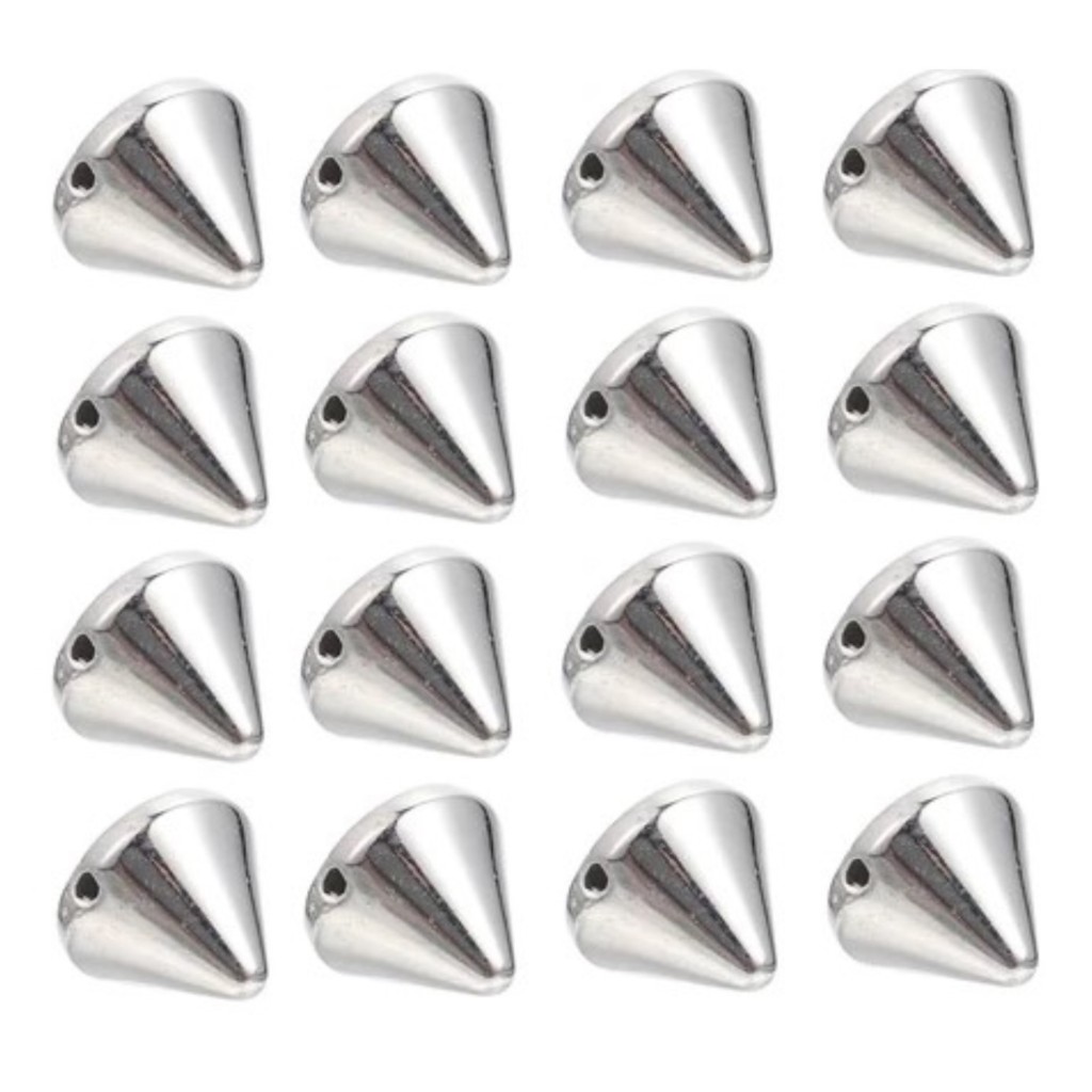 Spike / Rebite Miçanga 50 Unidade Miçanga 10mm Prateada em Oferta na Shopee