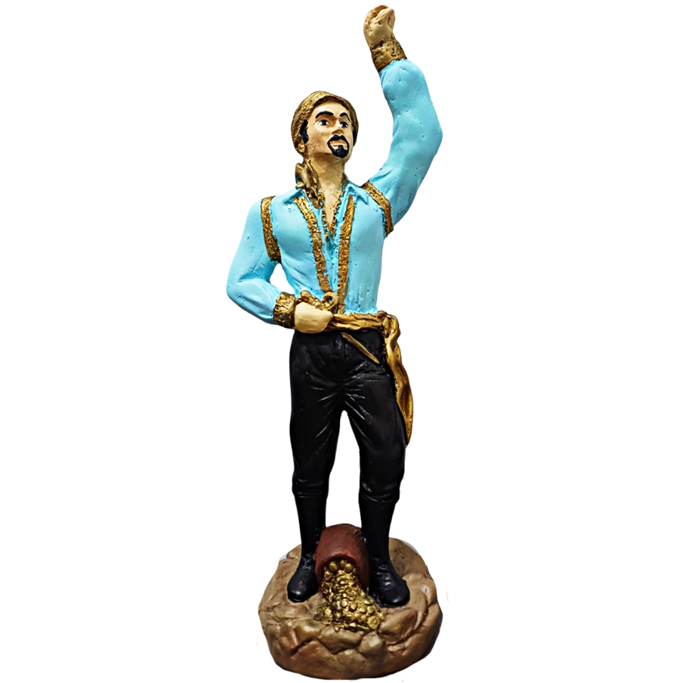 Imagem Cigano Juan / Cigano a Batizar em Gesso 27cm Umbanda