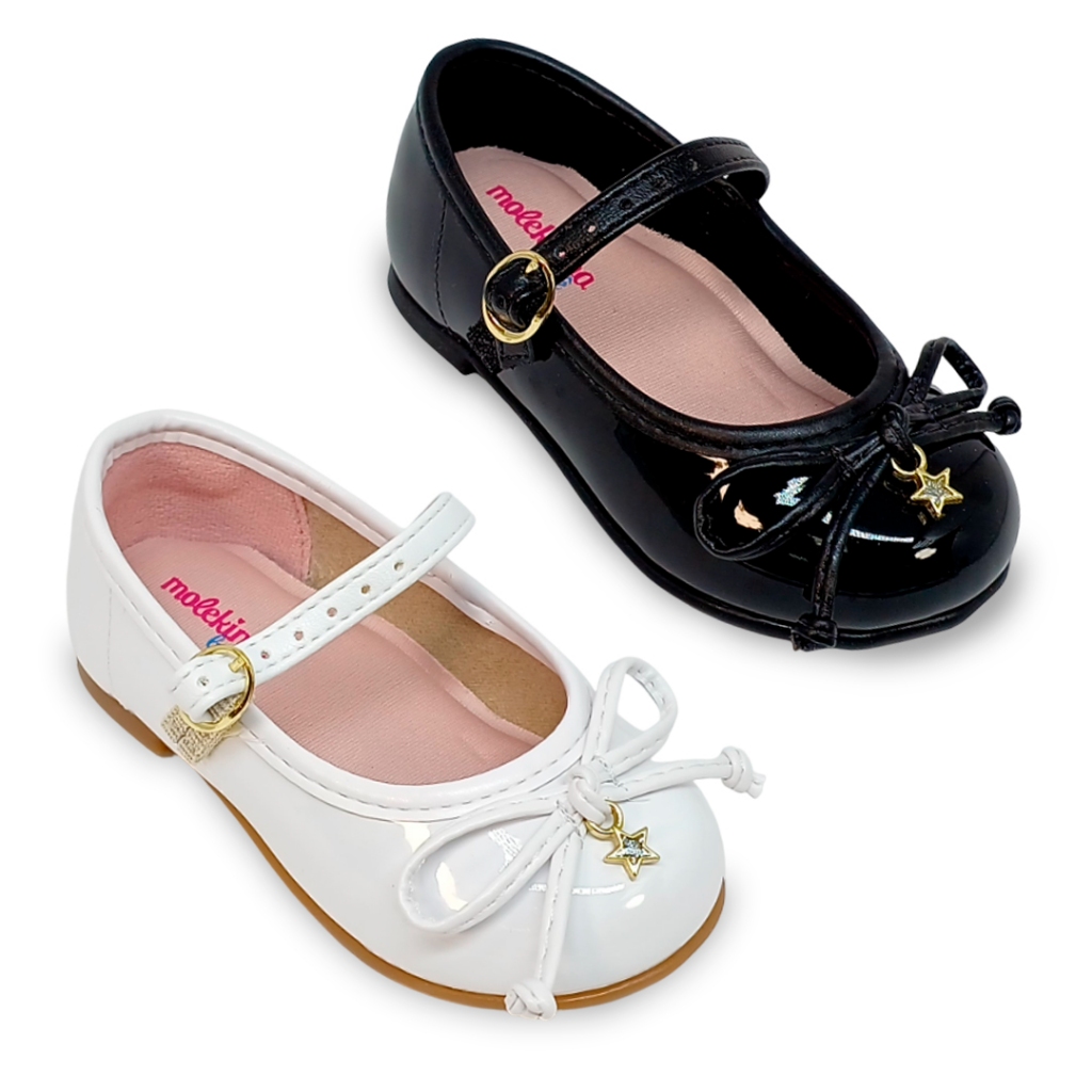 Sapatilha Molekinha Baby Boneca Bebê Menina 21061065 em Oferta na Shopee