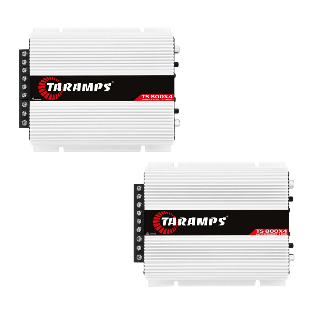 Kit 2 Módulo Amplificador Taramps TS800 800W Rms 4 Canais 2 Ohms