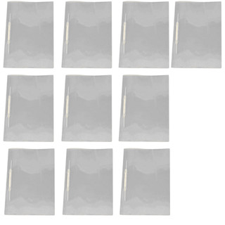 Kit 10 Pasta Arquivo Plástica Grampo Trilho Transparente Organização Escritório Escola Uso Pessoal
