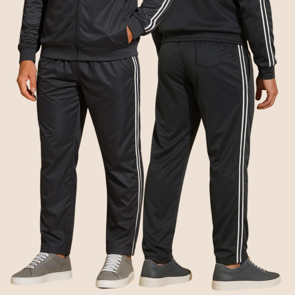 Kit 3 Calças Masculinas Poliéster Plus Size Casual Bolsos Funcionais Cordão Cintura Ajustável