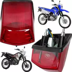 Lanterna Traseira Vermelha Xtz 250 Lander 2007 Até 2018 Tenere 2011 Até 2015