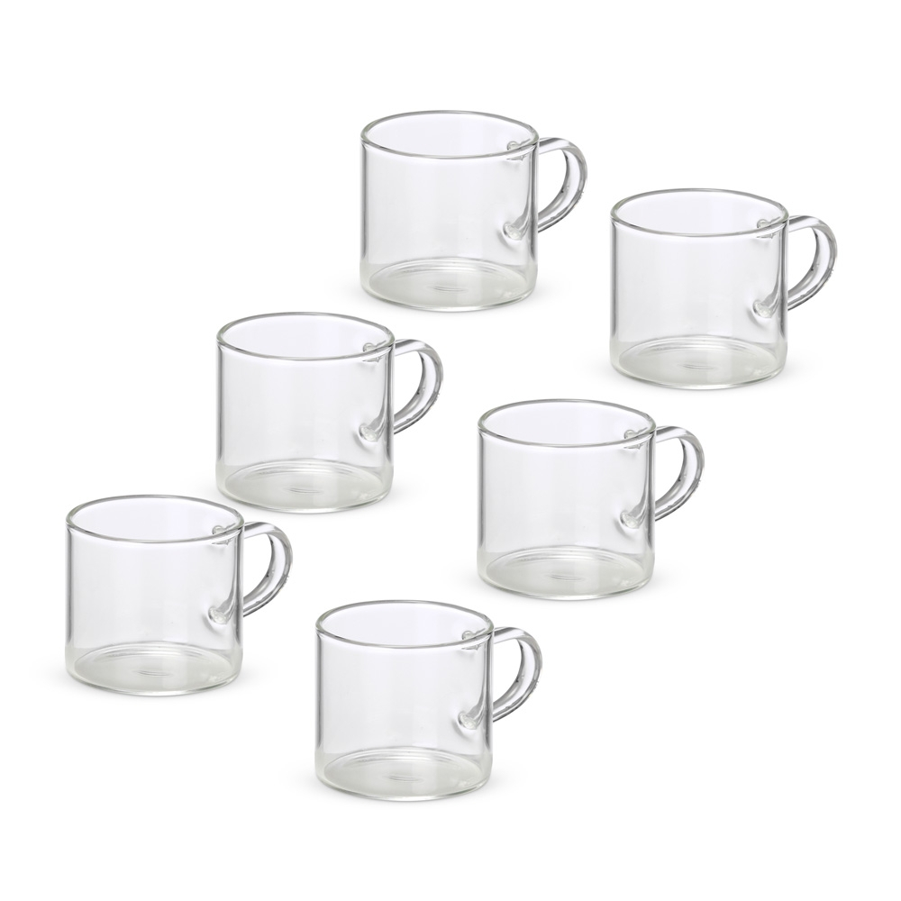 Kit Xícaras de Vidro 6 Peças em Oferta na Shopee