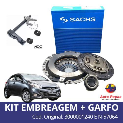 Kit Embreagem + Garfo C/ Rolamento Hb20 1.0 2012 A 2022 em Oferta na Shopee