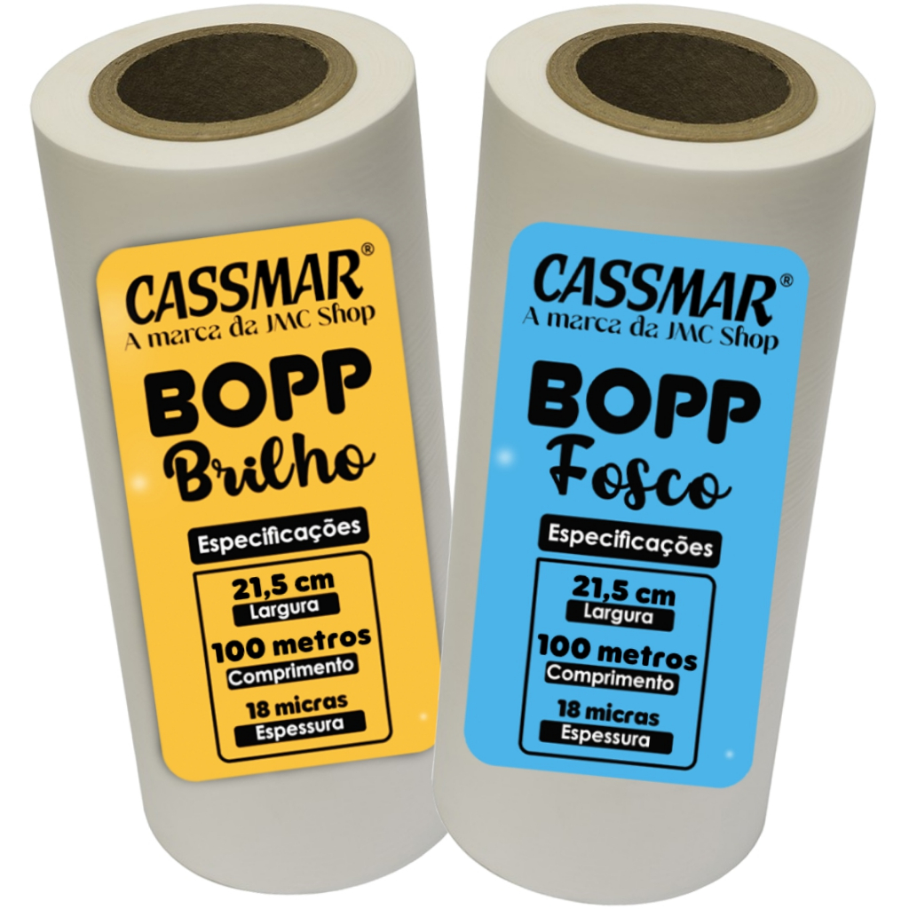 Kit Bopp Brilho + Fosco A4 21,5cm X 100m Cassmar 02un