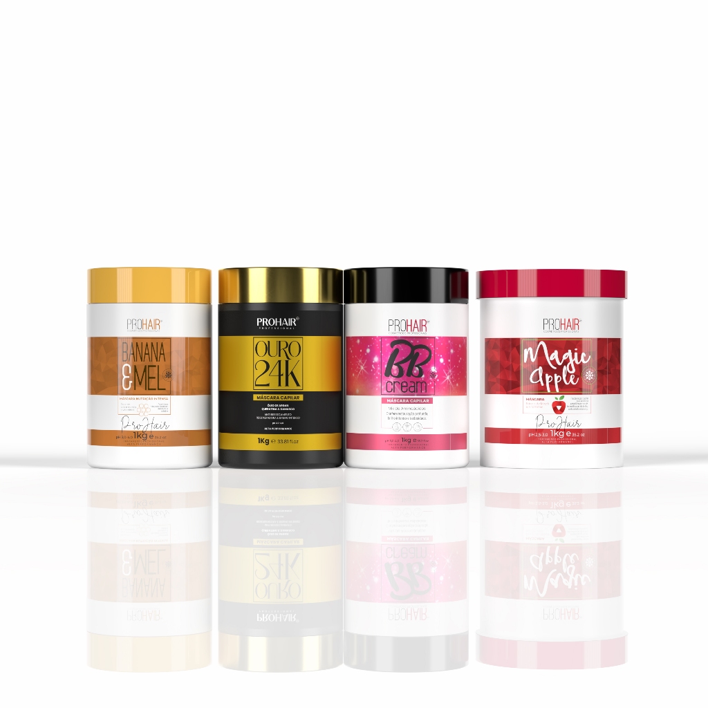 Kit Cronograma Capilar Reconstrução Nutrição Detox Hidratação Máscara Para Cabelo