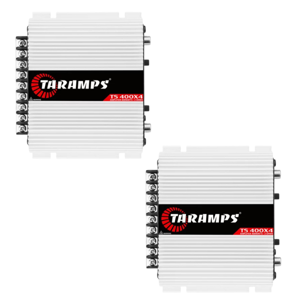 Kit 2 Módulo Amplificador Taramps TS400 400W Rms 4 Canais 2 Ohms