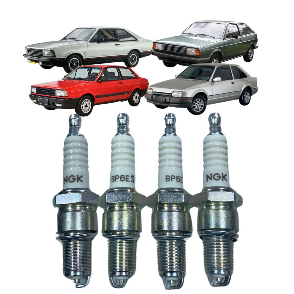 04 Vela Ignição Original Ngk Ford Belina Corcel Delrey Pampa